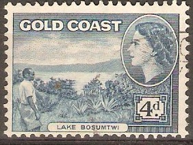 Gold Coast 1952 4d Blue. SG159.